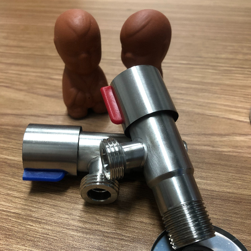 Toilet Fill Valve - Stainless Steel Hot Cold Inlet Valve