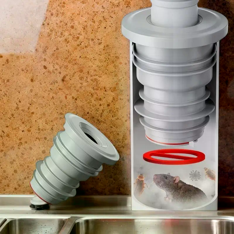 Bathroom Sewer Seal Ring Anti- - Drain Pipe Clip บทวิจารณ์และราคา
