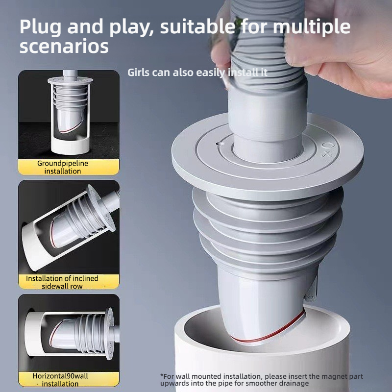 Silicone Bathroom Sewer Seal R - Drain Pipe Clip บทวิจารณ์และราคา