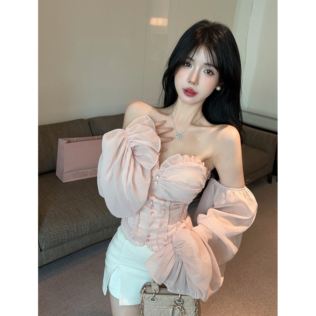 Long Sleeve Slim Fit Chiffon S - Pipe Bending Spring บทวิจารณ์และราคา