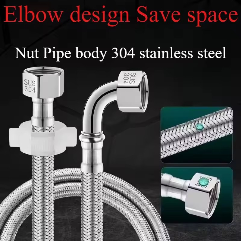 New 90° Bend Pipe Pipe Toilet  - Flexible Hose Braided บทวิจารณ์และราคา