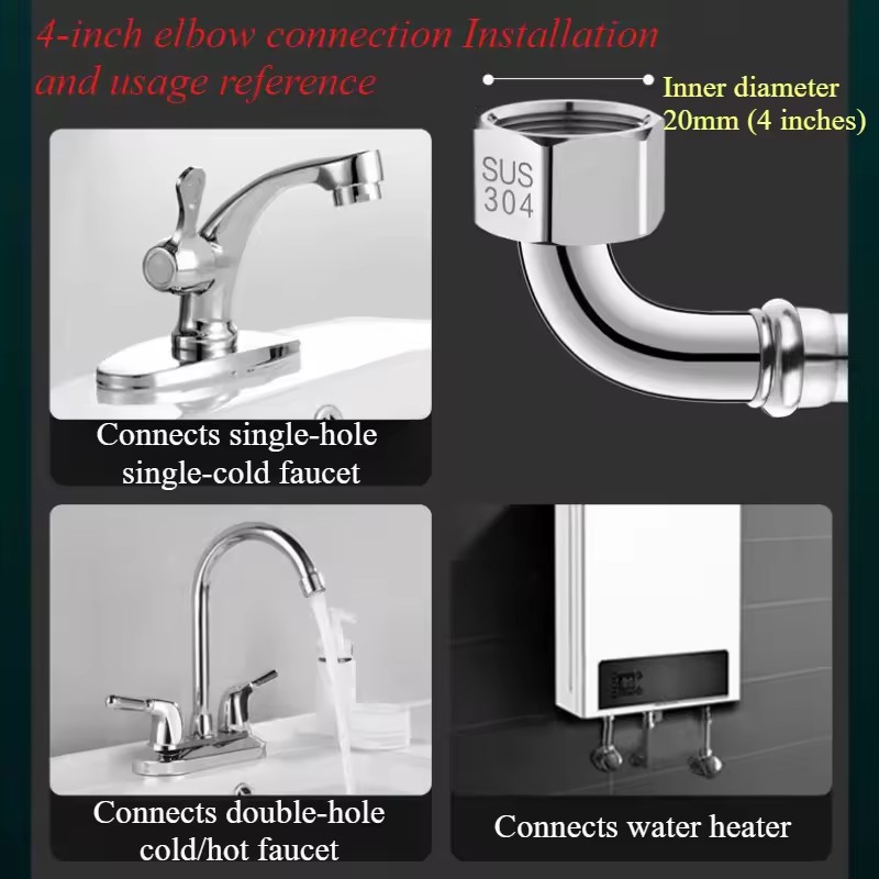 New 90° Bend Pipe Pipe Toilet  - Flexible Hose Braided บทวิจารณ์และราคา
