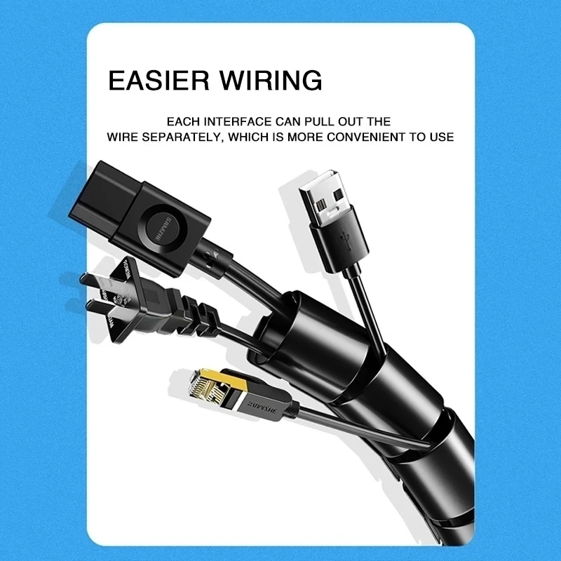 1/2M Flexible Spiral Cable Org - Plastic Pipe Clip บทวิจารณ์และราคา