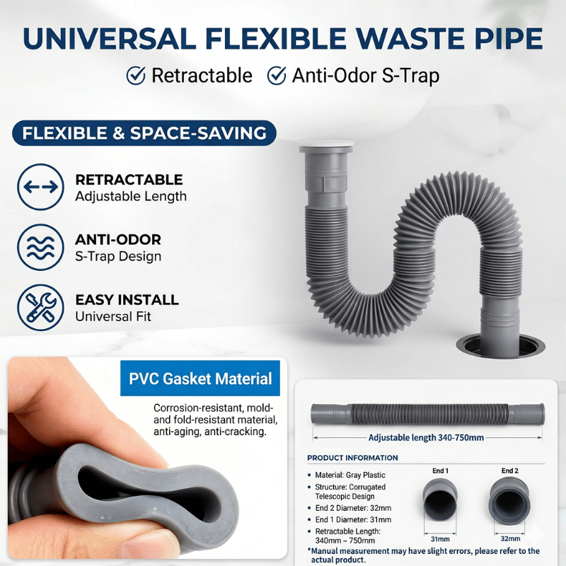 Universal Flexible Expandable  - Flexible Hose Braided บทวิจารณ์และราคา