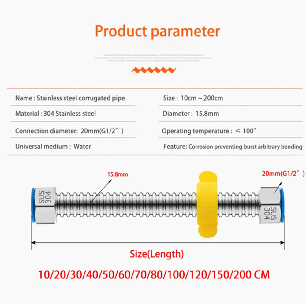 One 304 Stainless Steel Corrug - Flexible Hose Braided บทวิจารณ์และราคา