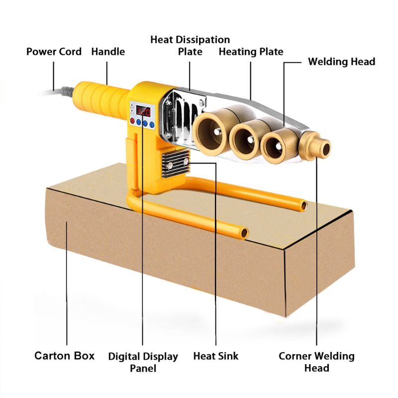600/800/1000W Pipe Welding Mac - Pipe Freeze Spray บทวิจารณ์และราคา