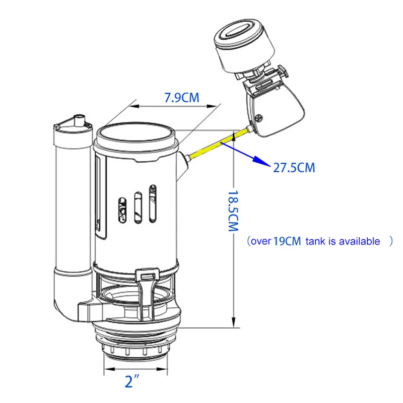 WETIPS Linear Control Toilet F - Toilet Fill Valve บทวิจารณ์และราคา