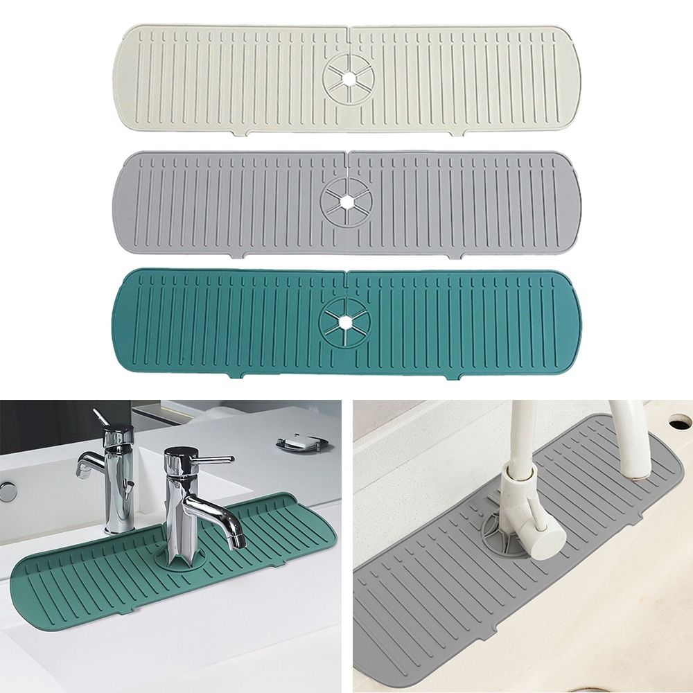 35/45/61cm Silicone Faucet Mat - Silicone Tap Washer บทวิจารณ์และราคา