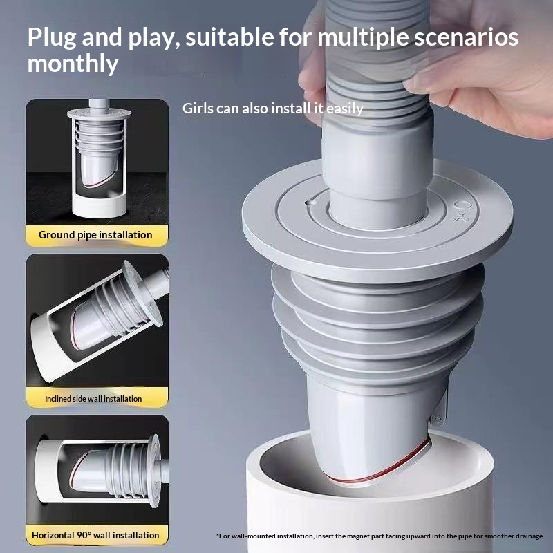 &Bathroom Sewer Seal Ring Anti - Drain Pipe Clip บทวิจารณ์และราคา