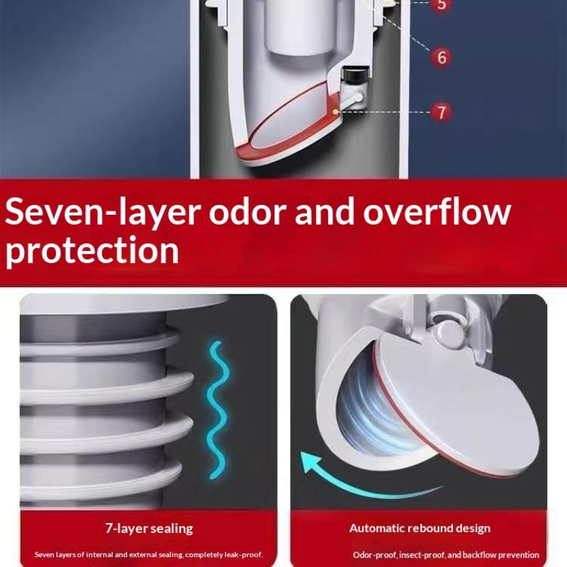 &Bathroom Sewer Seal Ring Anti - Drain Pipe Clip บทวิจารณ์และราคา