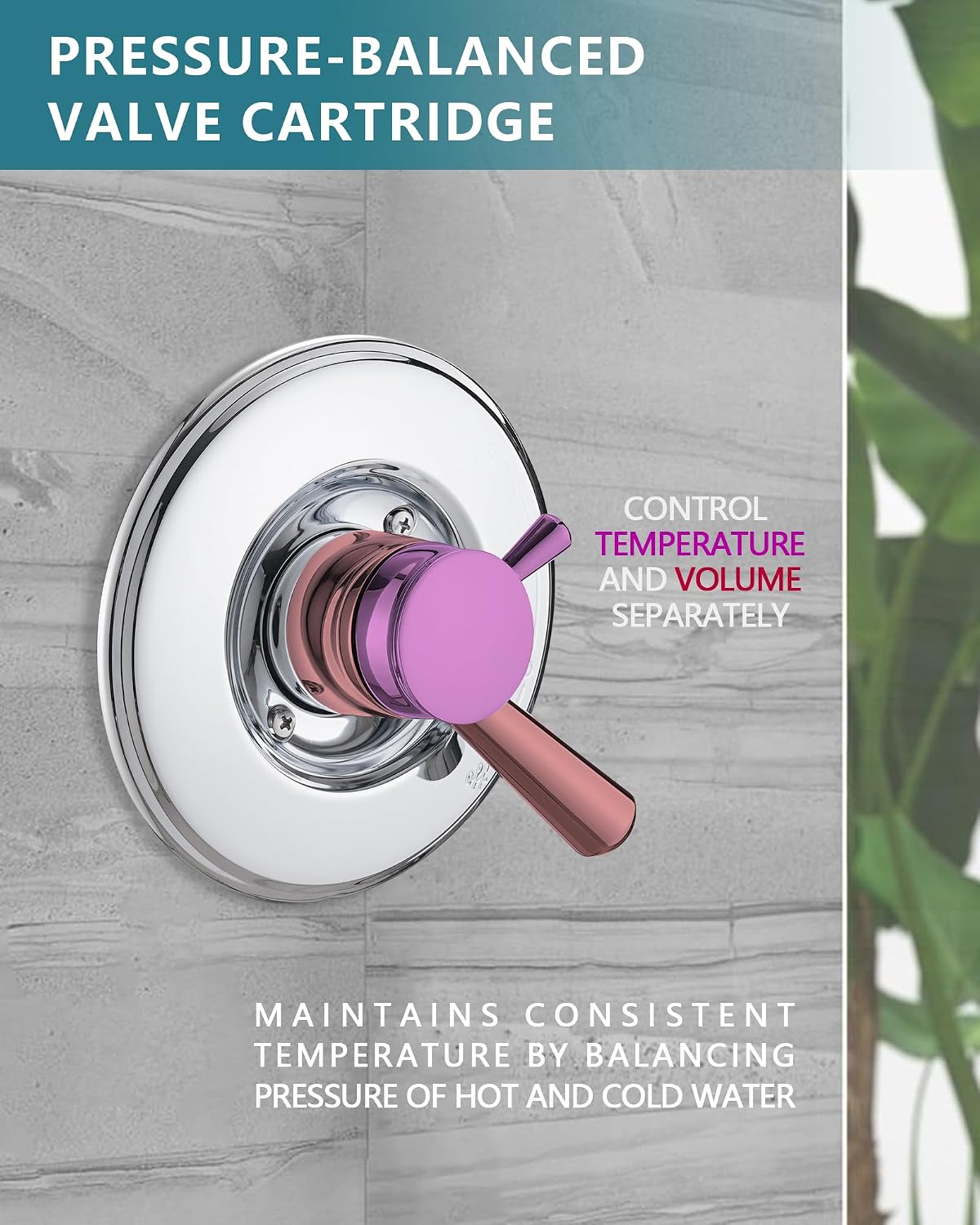 Chrome Shower Trim Kit Compati - Shower Valve Cartridge บทวิจารณ์และราคา