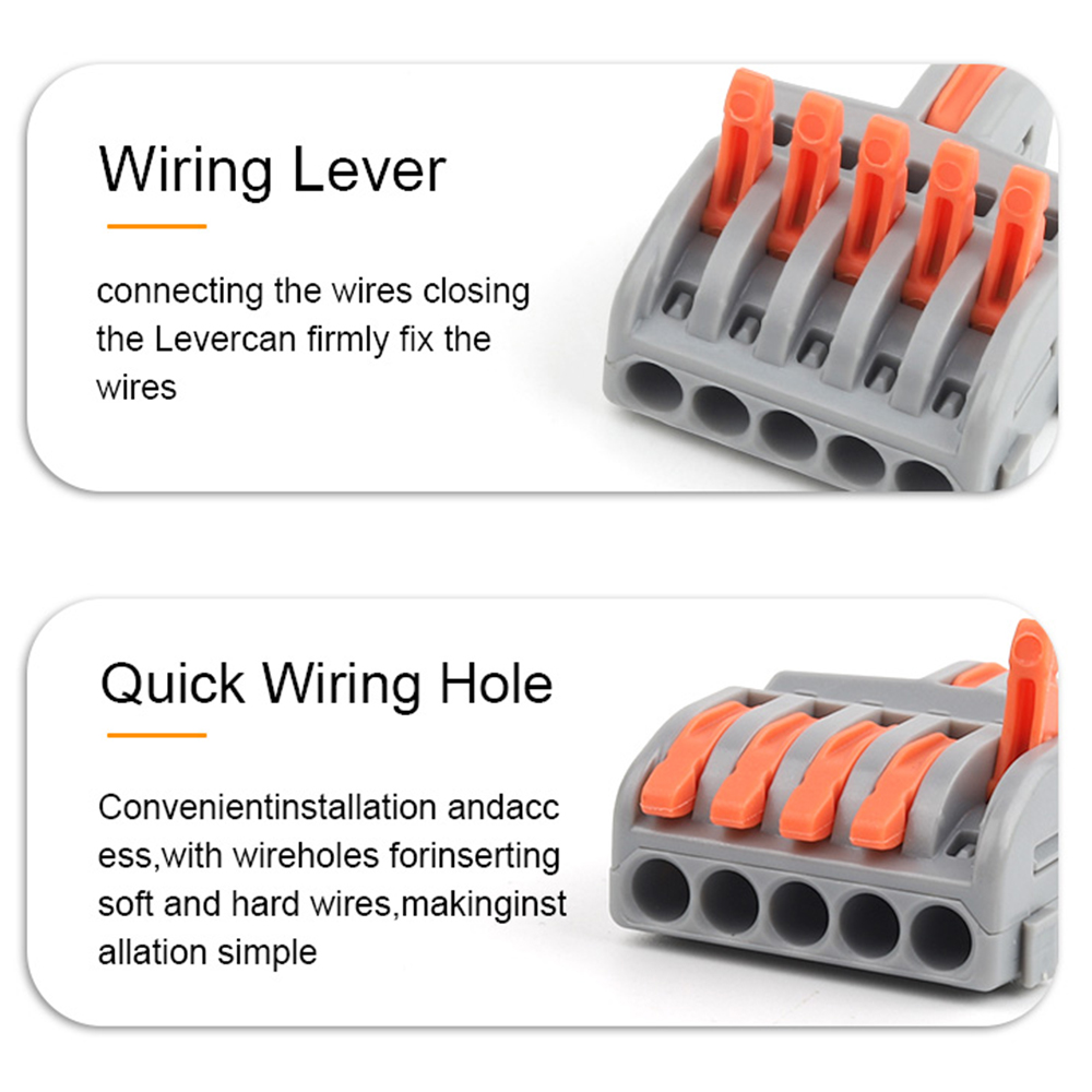 10/100PCS Electrical Cable Con - Push Fit Connector บทวิจารณ์และราคา