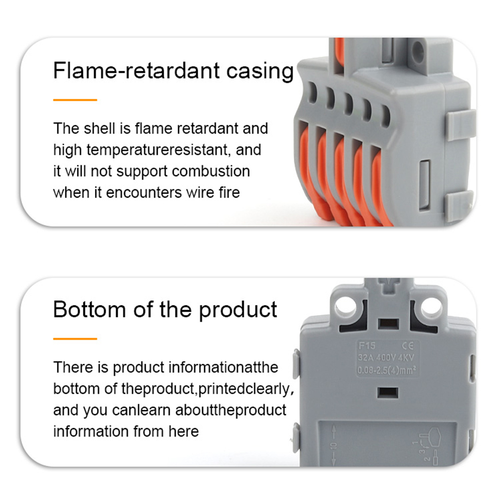 10/100PCS Electrical Cable Con - Push Fit Connector บทวิจารณ์และราคา