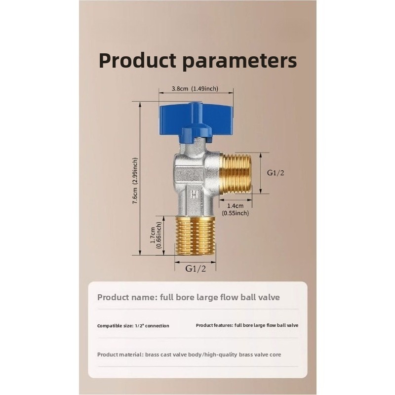 Brass Titanium G1/2 Toilet Flu - Toilet Fill Valve บทวิจารณ์และราคา