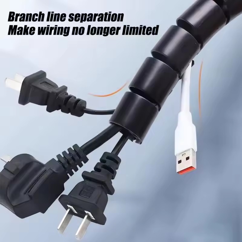 2M Flexible Spiral Cable Organ - Plastic Pipe Clip บทวิจารณ์และราคา