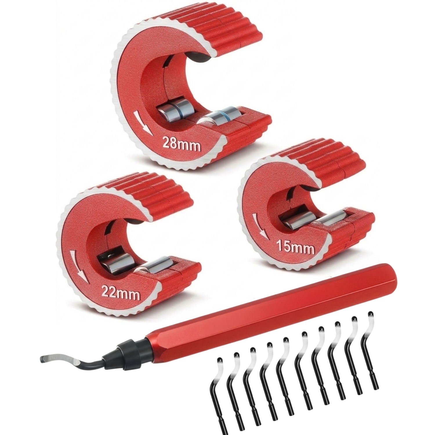 Copper Tubing Cutter Set 3 PCS - Pipe Cutter Ratchet บทวิจารณ์และราคา