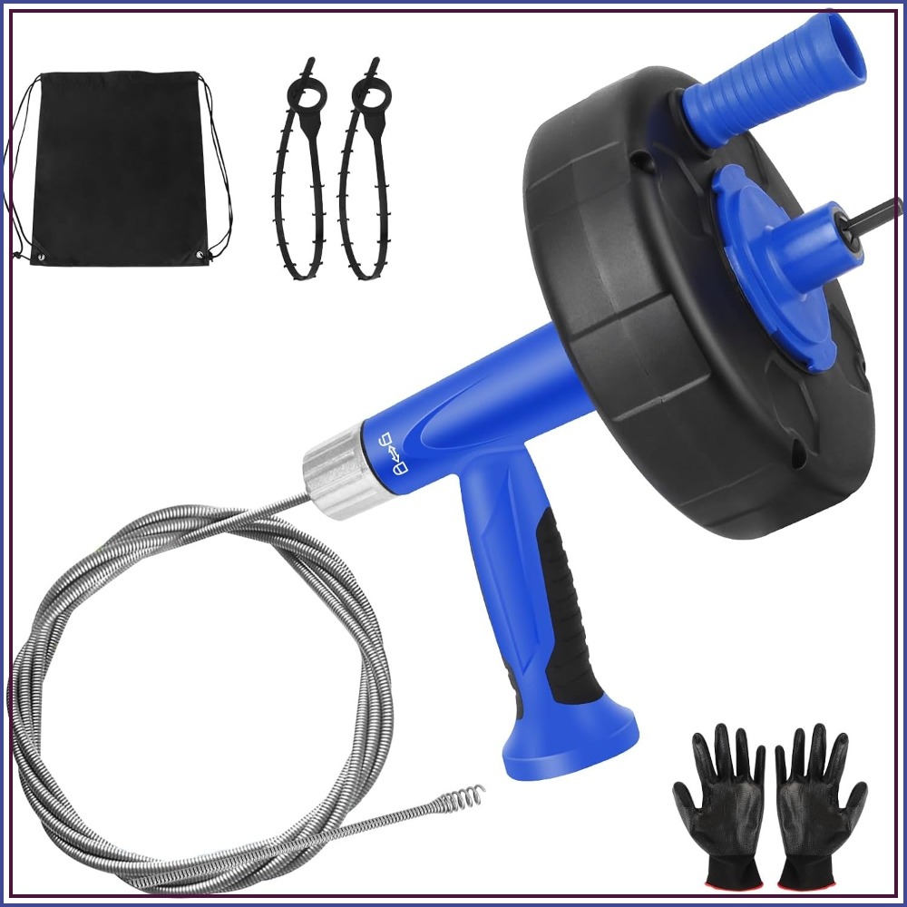 25FT Drain Snake with Drill Ad - Drain Snake Flexible บทวิจารณ์และราคา
