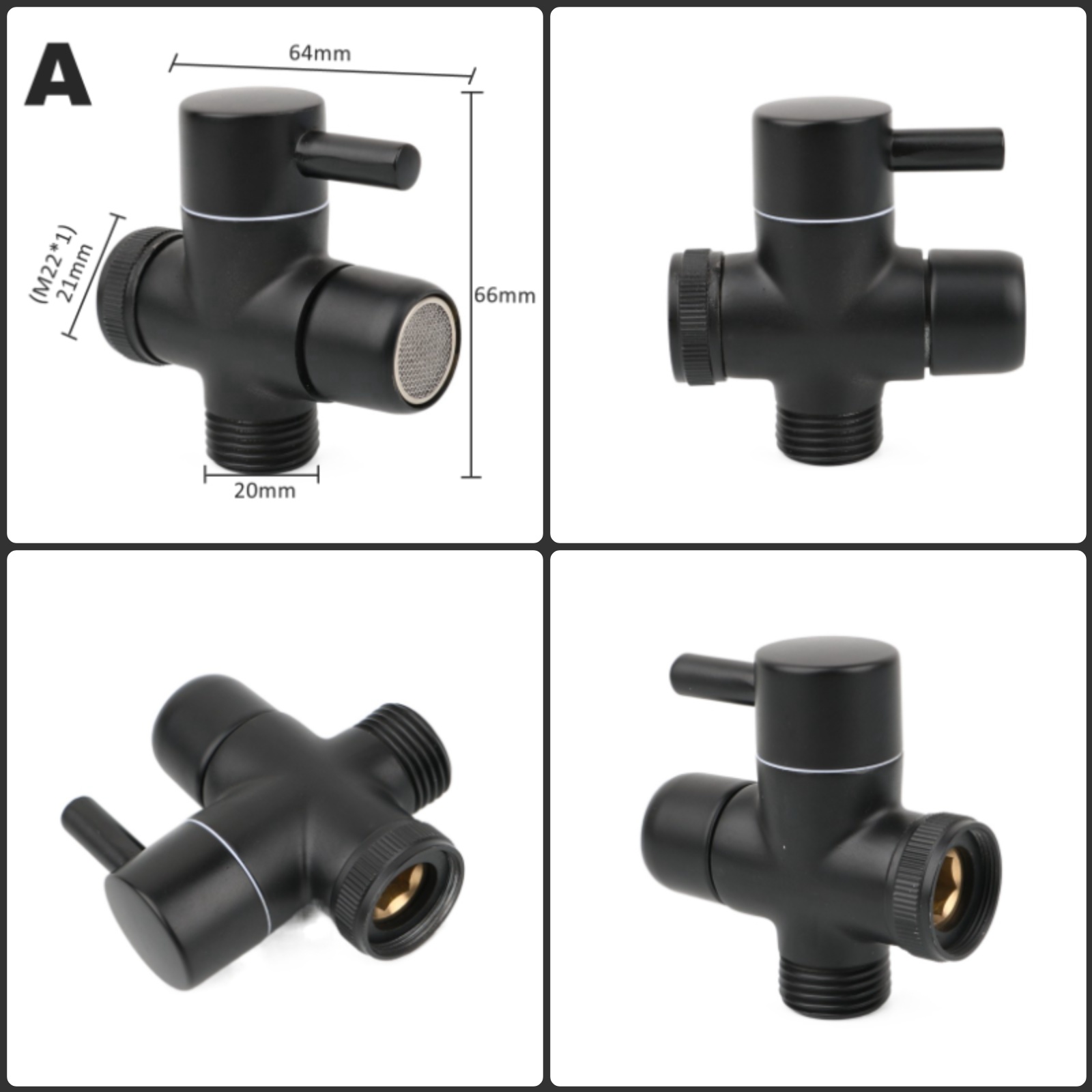 Black Brass Shower Arm Adapter - Shower Valve Cartridge บทวิจารณ์และราคา