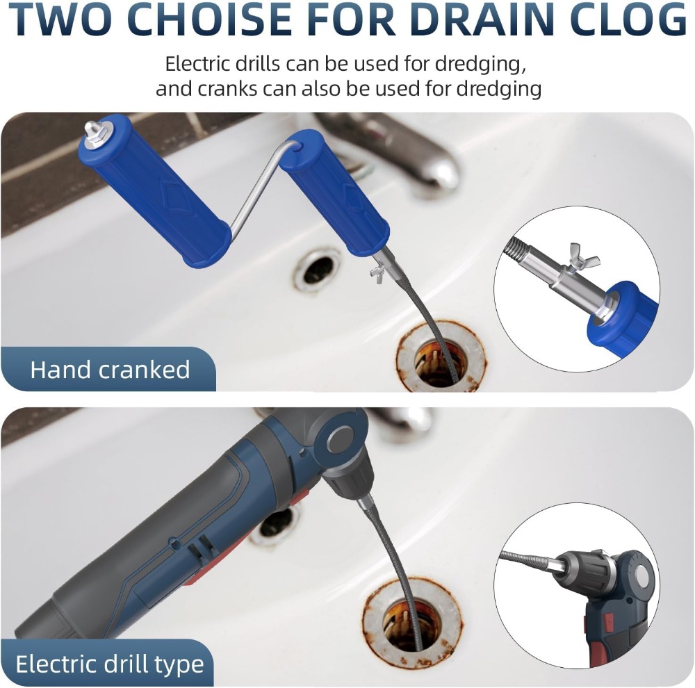 Drain Snake 16.4ft x 6mm Auto  - Drain Snake Flexible บทวิจารณ์และราคา