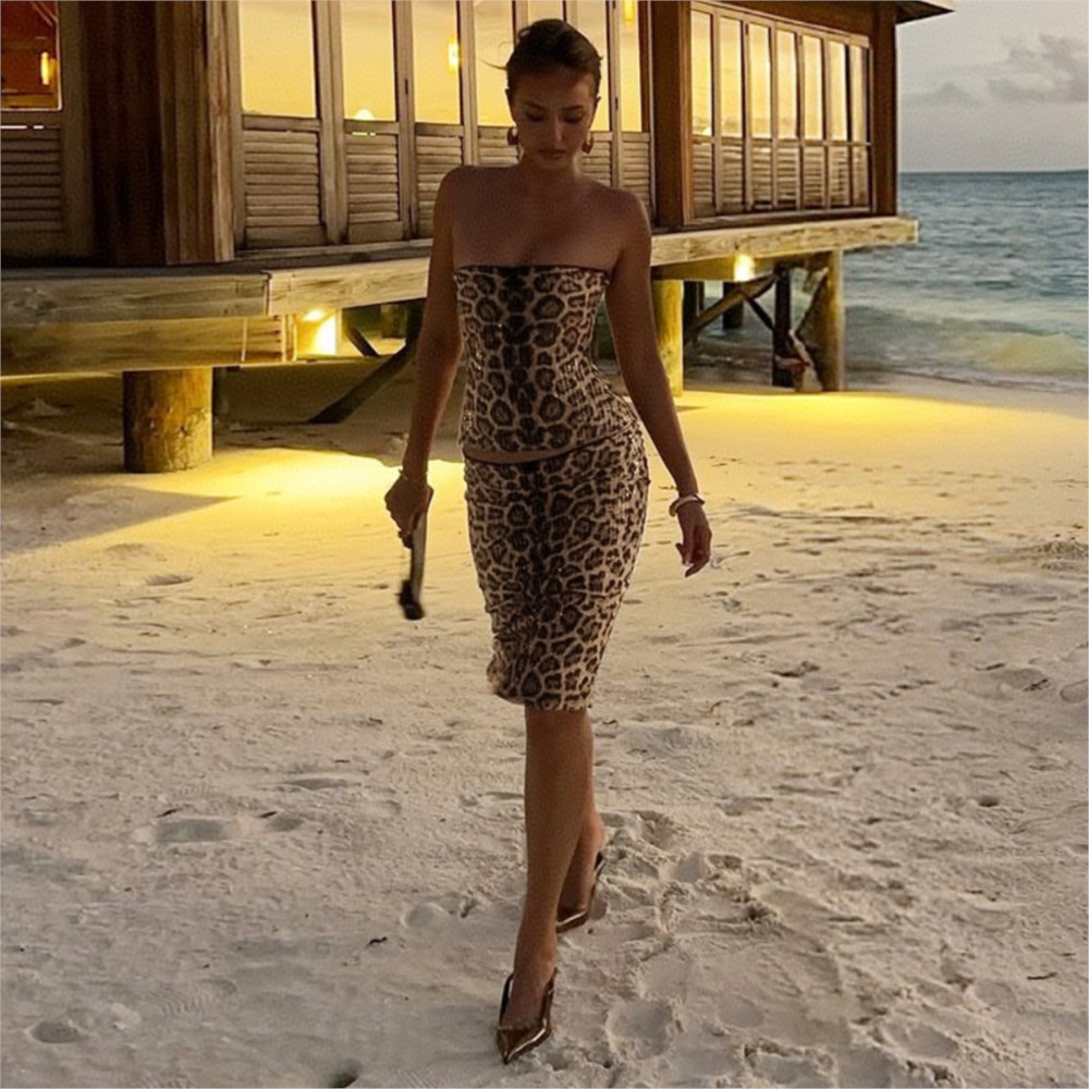 Woman 2 Piece Set Outfit Sexy  - Pipe Bending Spring บทวิจารณ์และราคา
