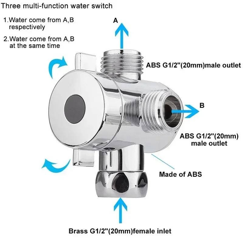 Diverter Valve G1/2 Splitter 2 - Shower Valve Cartridge บทวิจารณ์และราคา