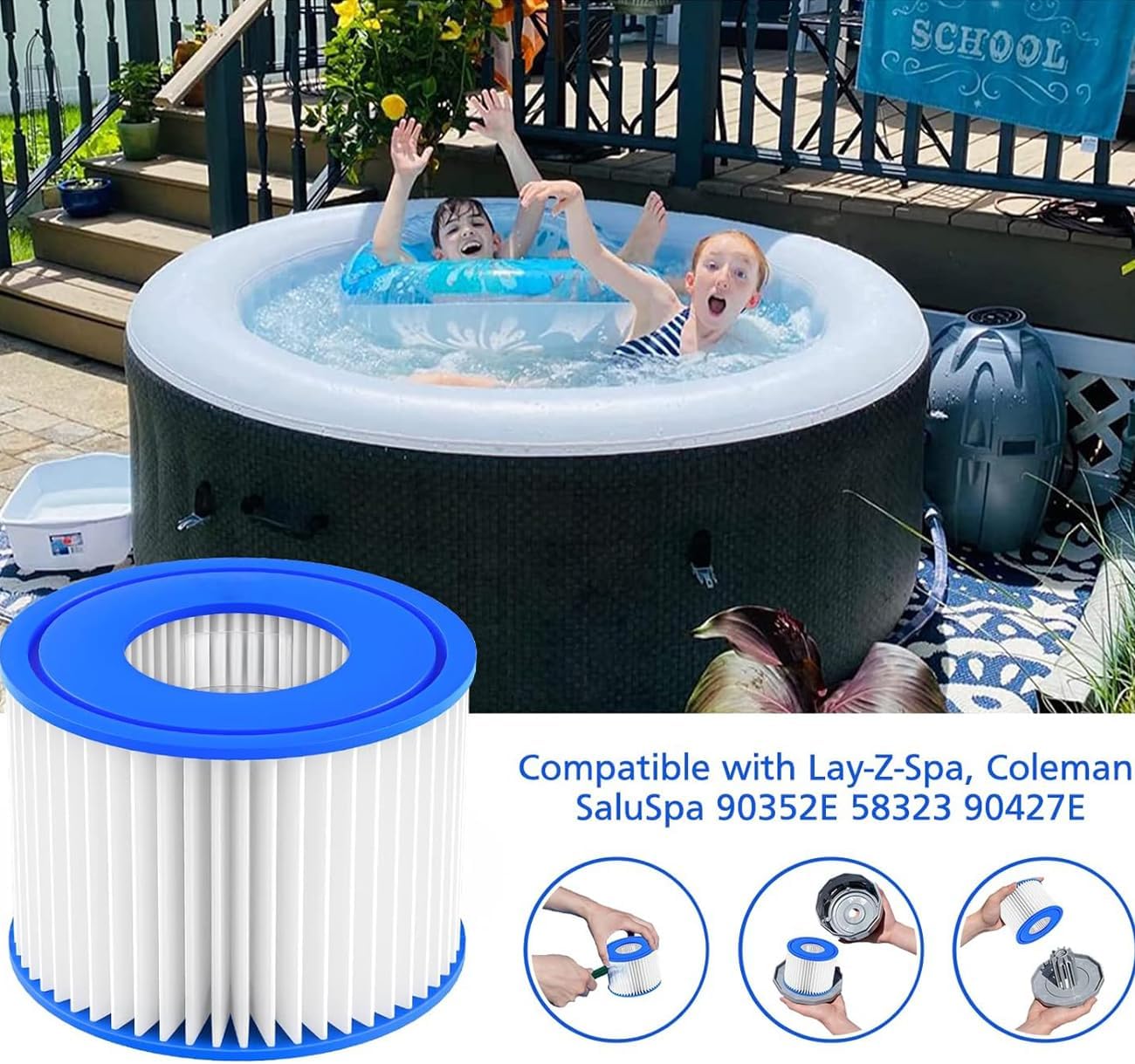 Hot Tub Filter for Bestway Fil - Basin Mixer Cartridge บทวิจารณ์และราคา